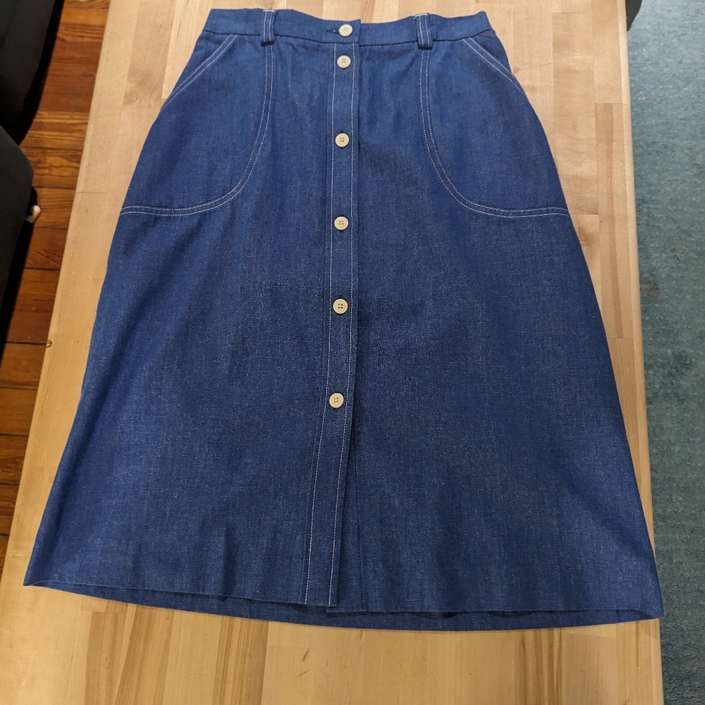 Vintage 1980s denim shirt size 8